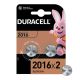 Duracell Специализирани литиеви батерии CR2016N, 2 бр