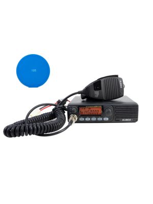 Комплект VHF радиостанция PNI Alinco DR-B185HE 144-145.955 MHz, 500CH, DMTF, сканиране, 12V + подарък Sticky Pad Blue
