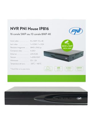 NVR PNI House IP16A2 с 16 канала IP 4K