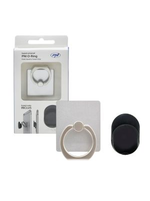 Универсална поддръжка на O-Ring PNI, Desk Stand и Smart Grip, Silver, включена автоматична поддръжка