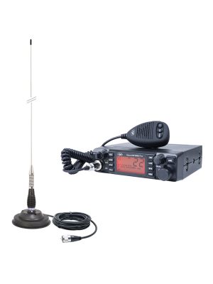 Регулируема HP 9001 PRO ASQ, AM-FM, 12V, 4W + CB PNI ML100 антена