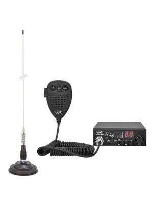 Комплект CB радио CBI ESCORT HP 8000L ASQ + Антена CB PNI СО100