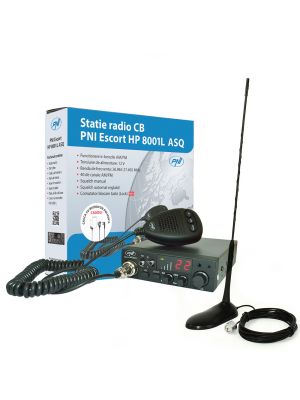 CBI радио CBI ESCORT HP 8001L ASQ + слушалки HS81L + CB PNI Екстра 45 магнитна антена
