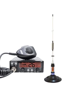 Комплект радио CB President RONALD ASC 10/12M + CB антена PNI ML70