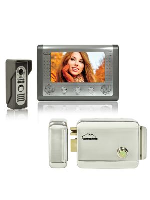 Комплект за видео интерфейс SilverCloud House 715 с 7-инчов LCD екран и Yala electromagnetism SilverCloud YR300