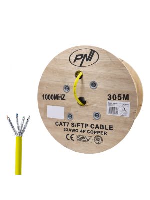 Кабел S/FTP CAT7 PNI SF07, 10Gbps, 1000MHz