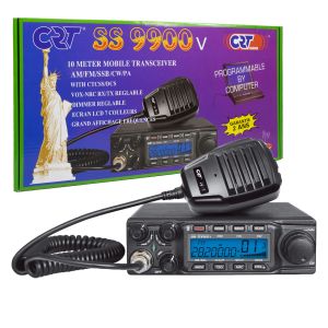 Любителска радиостанция CRT SS 9900V AM, FM, LSB, USB, CW 28-29.7Mhz, ASQ, DTMF, Roger Beep, 12V, CTCSS, DCS, програмируема