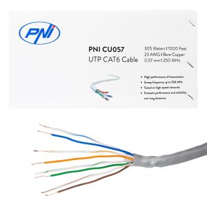 Кабел UTP CAT6 PNI CU057 от мед 0.57mm