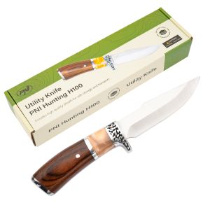 Ловен нож PNI Hunting H100, дължина 215 мм, включен капак