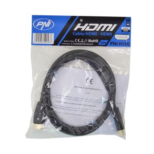 HDMI кабел PNI H150 Високоскоростен 1.4V, plug-in, Ethernet, позлатен, 1,5 м