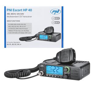 Радиостанция CB PNI Escort HP 40 мультистандартна, 4W, AM, FM, 12-24V, ASQ, RF Gain