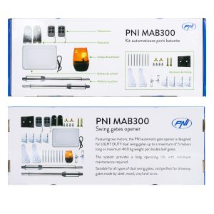 Комплект за автоматизация на люлеещи се врати PNI MAB300
