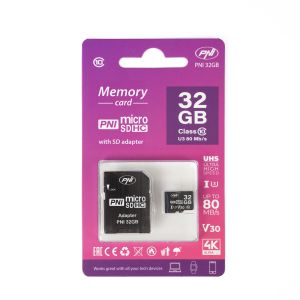 PNI 32GB MicroSD карта памет с SD адаптер