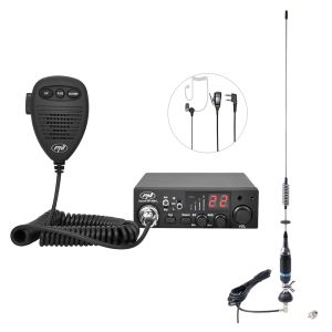 CB PNI ESCORT HP 8001L ASQ радио станция пакет + CB PNI S75 антена с кабел и фиксиран монтаж