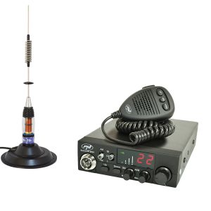Комплект радиостанция CB PNI Escort HP 8024 ASQ 12/24V + Антена CB PNI ML70 c магнит