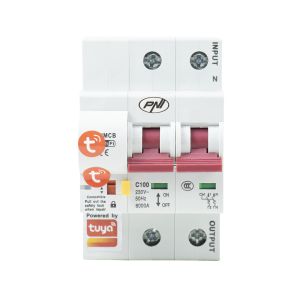 PNI SafeHome PT802P WiFi интелигентен автоматичен предпазител, 2P, 100A, интернет контрол, мобилно приложение Tuya Smart,