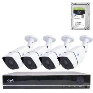 AHD PNI House PTZ1300 Full HD комплект комплект за видеонаблюдение - NVR и 4 външни камери 2MP full HD 1080P с HDD 1Tb вкл.