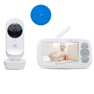 Motorola VM34 Video Baby Monitor Package с 4,3 инчов екран + Sticky Pad Blue